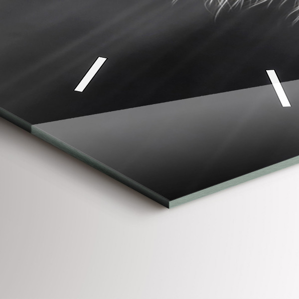 Vertikální skleněné hodiny Cválající kůň