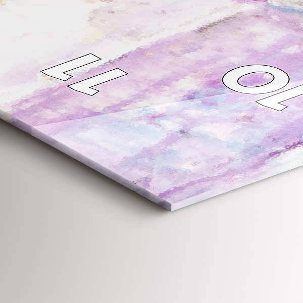 Vertikální skleněné hodiny Příprava baletky