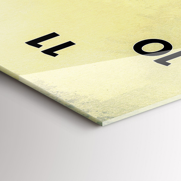 Vertikální skleněné hodiny Rybářská vesnice