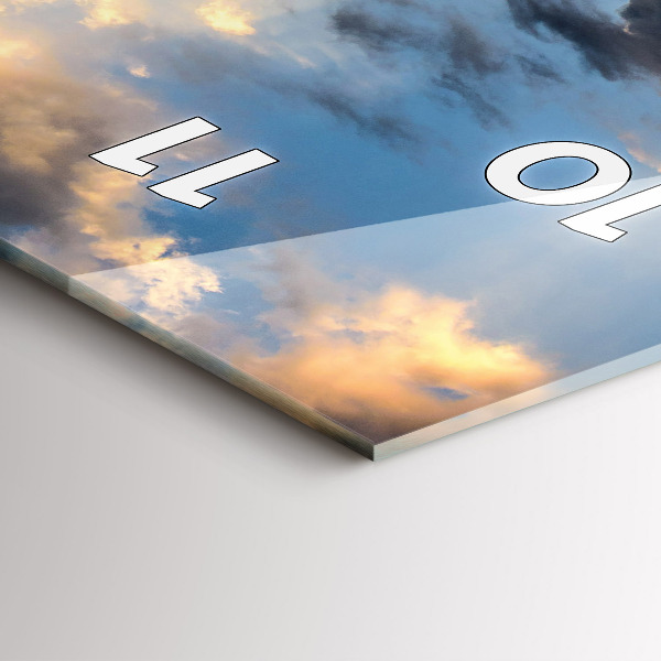 Vertikální skleněné hodiny Velká čínská zeď