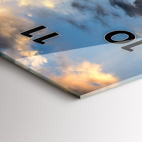 Vertikální skleněné hodiny Velká čínská zeď