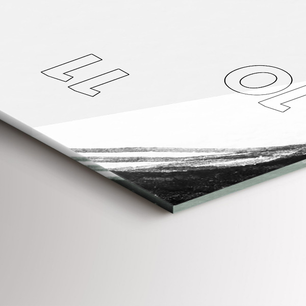 Vertikální skleněné hodiny Portrét ženy