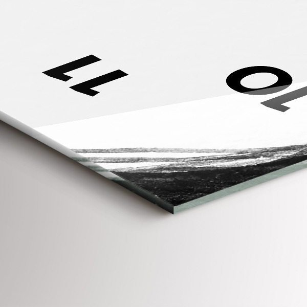 Vertikální skleněné hodiny Portrét ženy