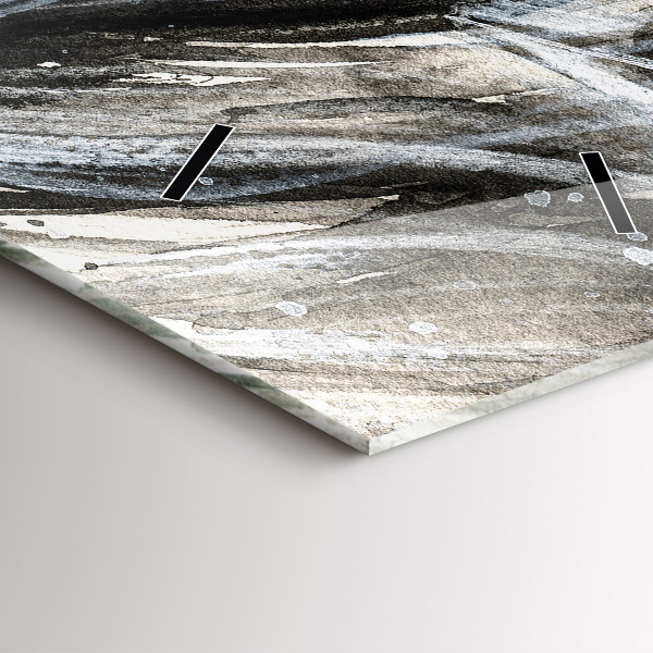 Vertikální skleněné hodiny Malovaný portrét