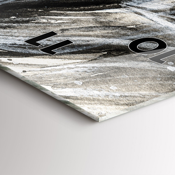 Vertikální skleněné hodiny Malovaný portrét