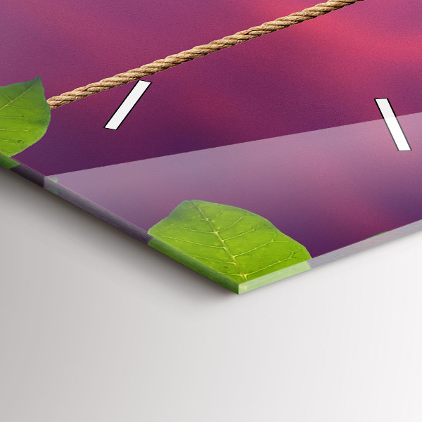 Vertikální skleněné hodiny Ptačí domek