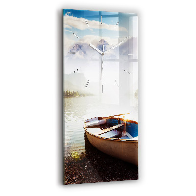 Vertikální skleněné hodiny Výhled na jezero