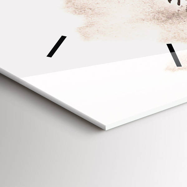 Vertikální skleněné hodiny Cválající koně