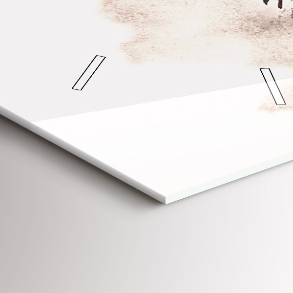 Vertikální skleněné hodiny Cválající koně