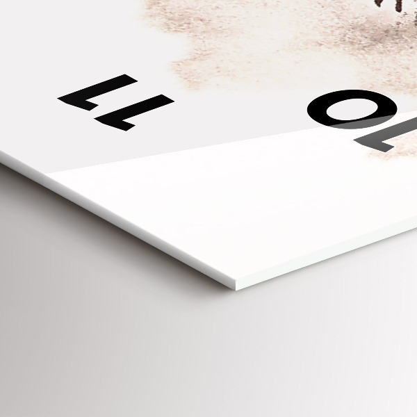 Vertikální skleněné hodiny Cválající koně