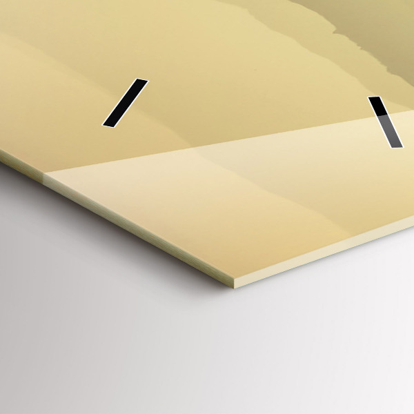 Vertikální skleněné hodiny Mlžné horské svahy