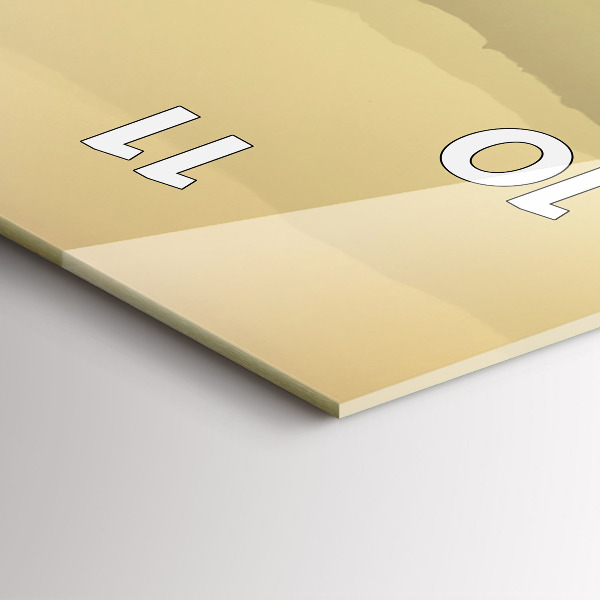 Vertikální skleněné hodiny Mlžné horské svahy