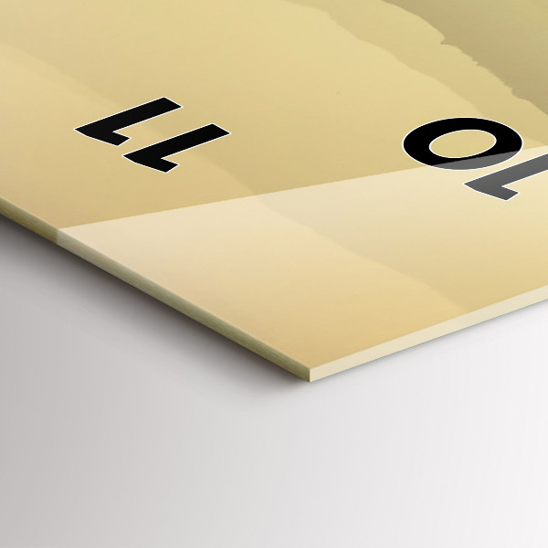 Vertikální skleněné hodiny Mlžné horské svahy