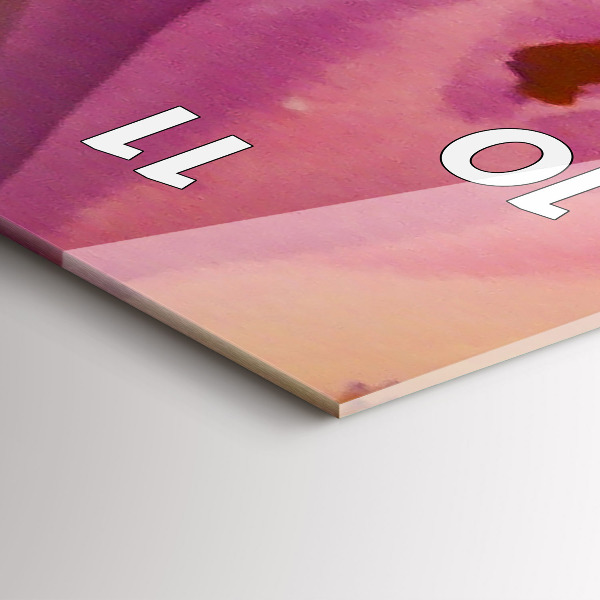 Vertikální skleněné hodiny Malba žen