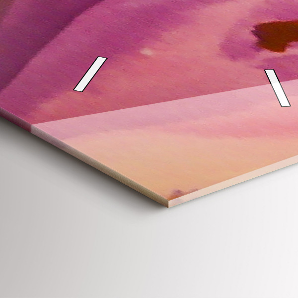 Vertikální skleněné hodiny Malba žen