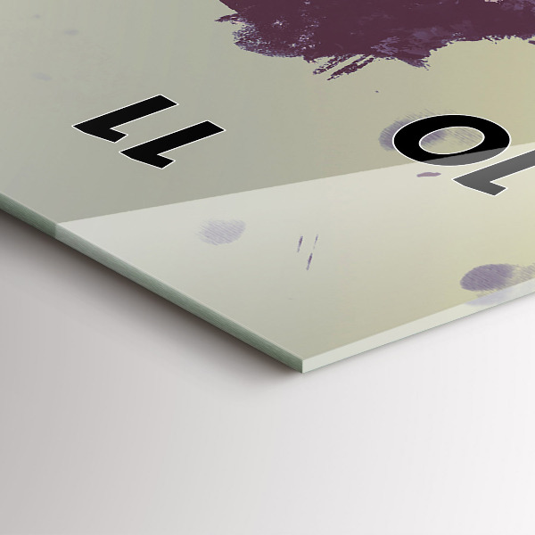 Vertikální skleněné hodiny Zombie v noci - halloween