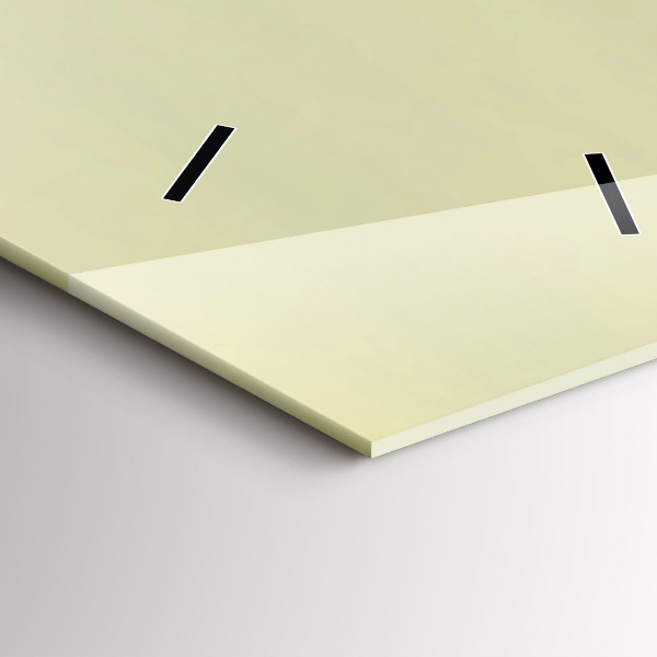 Vertikální skleněné hodiny Mlžný lesní orel