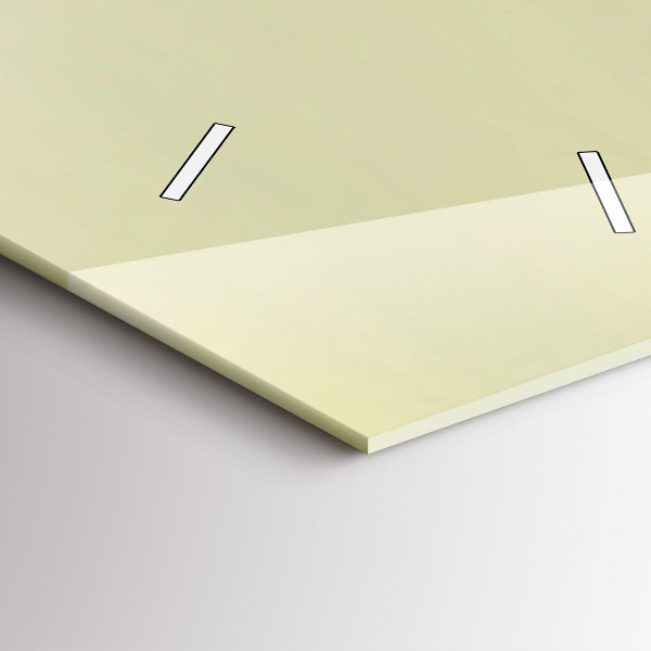 Vertikální skleněné hodiny Mlžný lesní orel