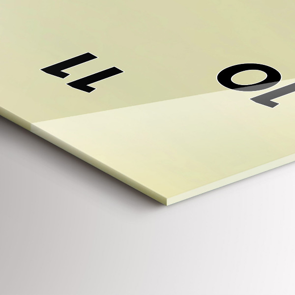 Vertikální skleněné hodiny Mlžný lesní orel