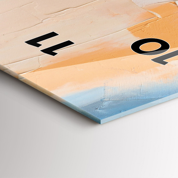 Vertikální skleněné hodiny Portrét ženy