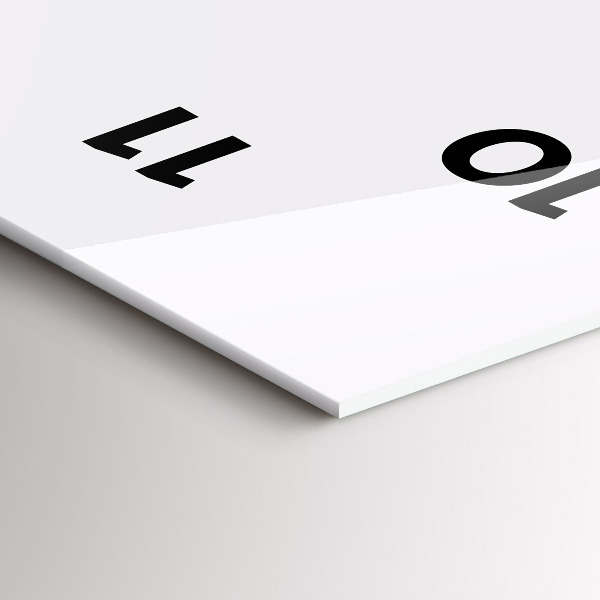 Vertikální skleněné hodiny Abstraktní pohoří