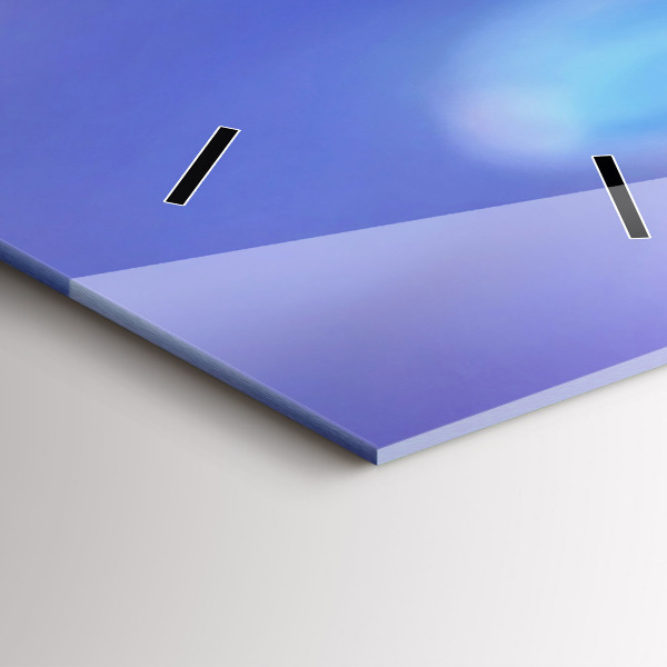 Vertikální skleněné hodiny Motýl na trávě