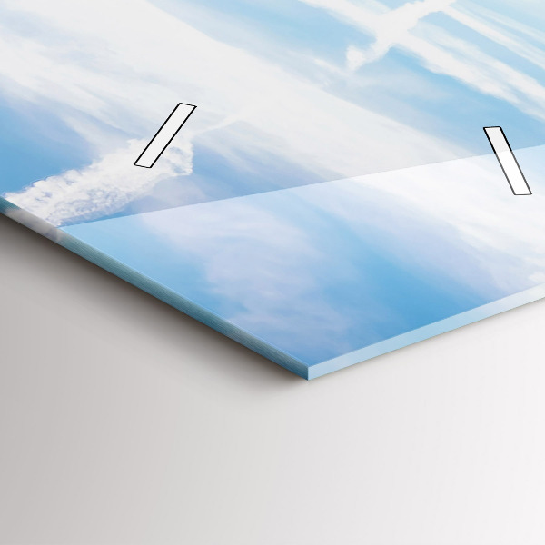 Vertikální nástěnné hodiny Levandulová louka