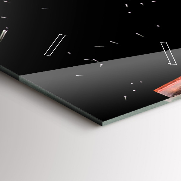 Vertikální skleněné hodiny Nápoj na ledě