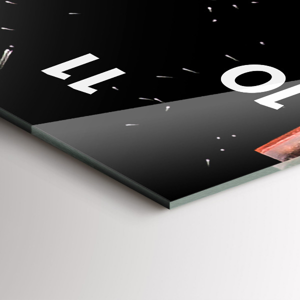 Vertikální skleněné hodiny Nápoj na ledě