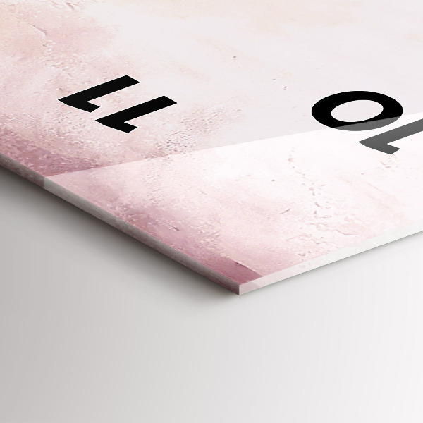 Vertikální nástěnné hodiny Kvetoucí mák