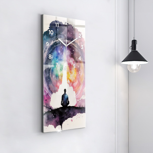 Vertikální nástěnné hodiny Životní styl meditace