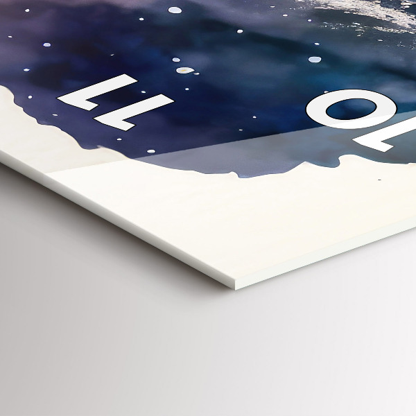 Vertikální nástěnné hodiny Životní styl meditace