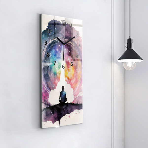 Vertikální nástěnné hodiny Životní styl meditace