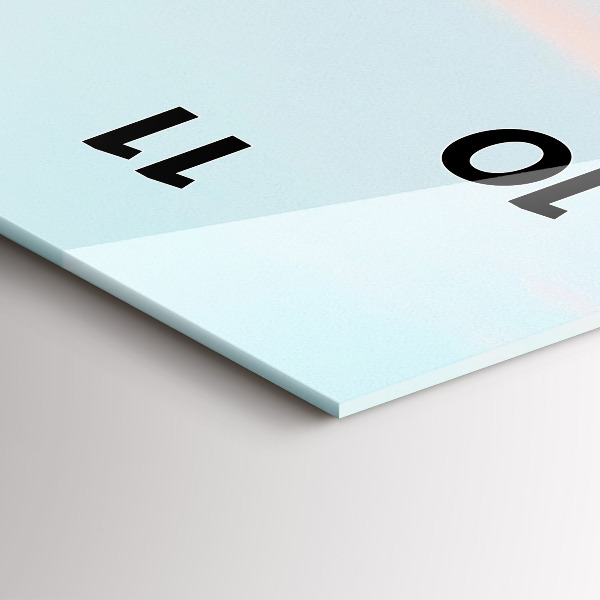 Vertikální nástěnné hodiny Horské pásmo v zimě