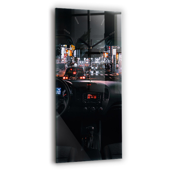 Vertikální nástěnné hodiny Auto v Tokiu