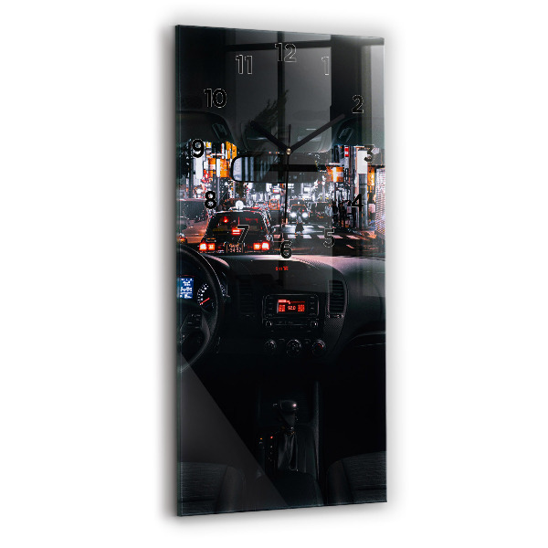 Vertikální nástěnné hodiny Auto v Tokiu