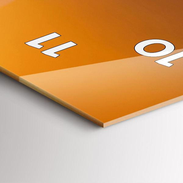 Vertikální nástěnné hodiny Osvětlená Eiffelova věž