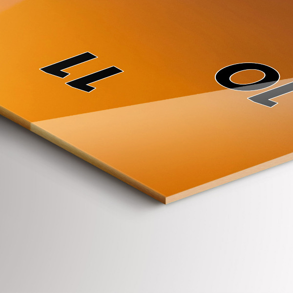 Vertikální nástěnné hodiny Osvětlená Eiffelova věž