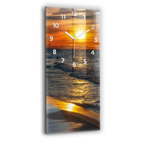 Vertikální skleněné hodiny Władysławowo Baltské moře