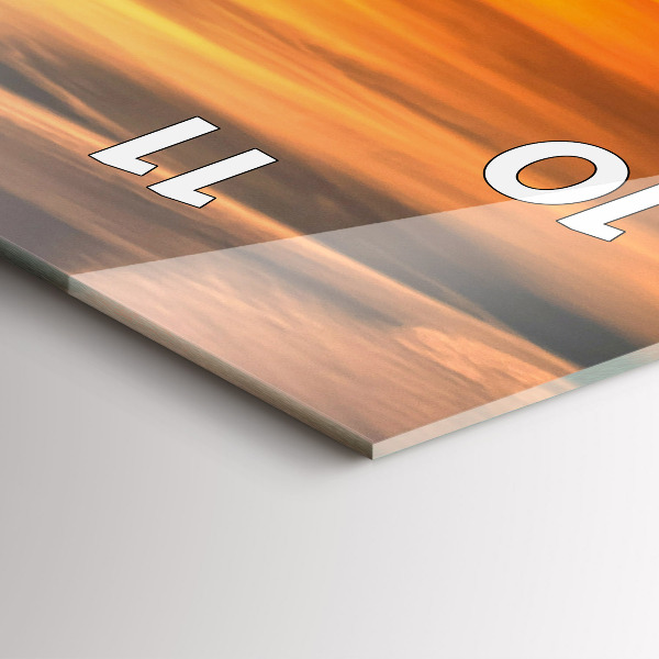 Vertikální skleněné hodiny Władysławowo Baltské moře