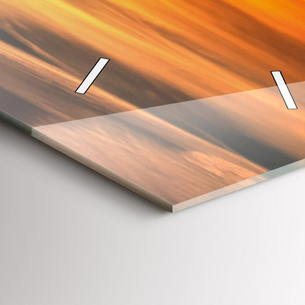 Vertikální skleněné hodiny Władysławowo Baltské moře