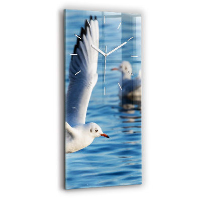 Vertikální skleněné hodiny Racci v Gdyni