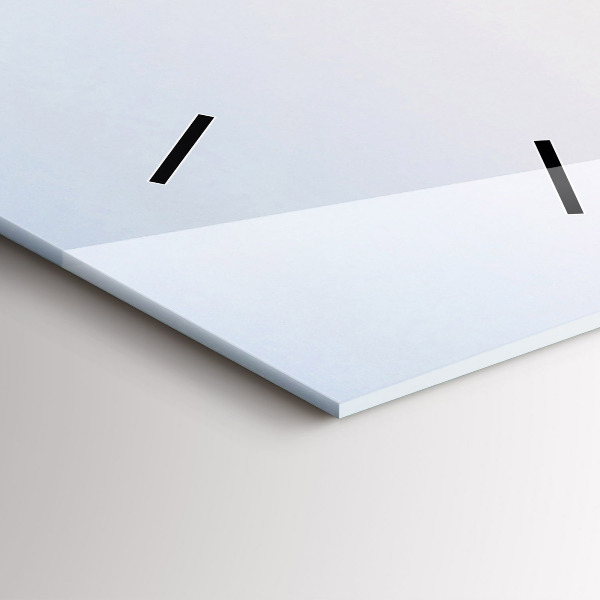 Vertikální nástěnné hodiny Jezero a hory