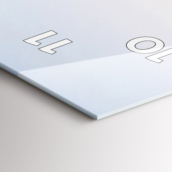 Vertikální nástěnné hodiny Jezero a hory