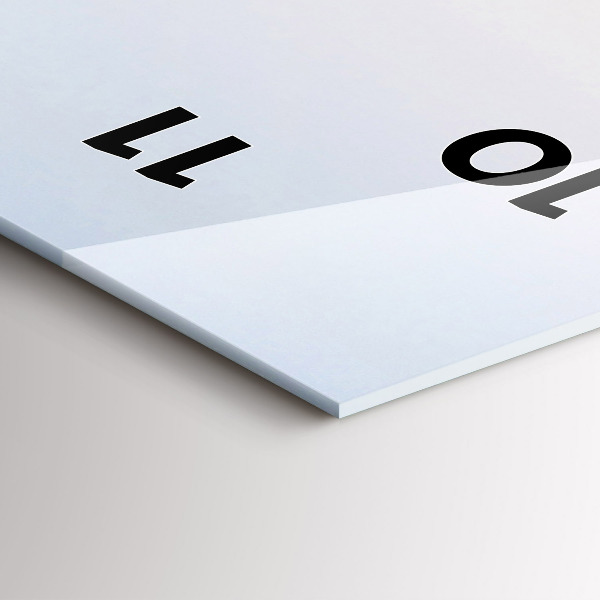 Vertikální nástěnné hodiny Jezero a hory