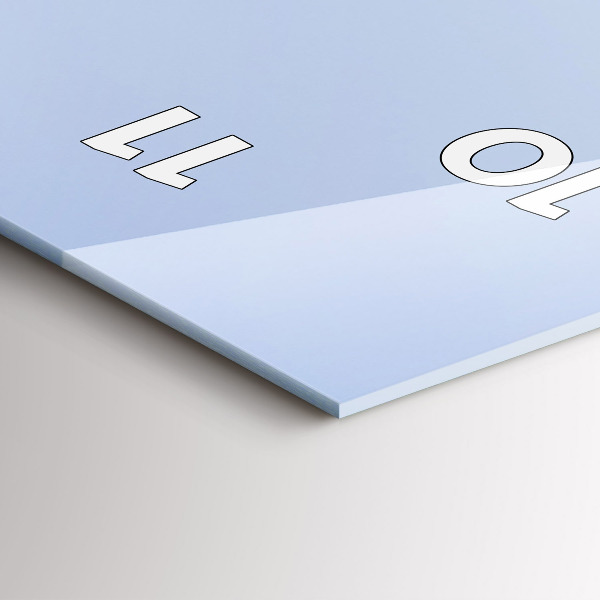 Vertikální nástěnné hodiny Hory u oceánu