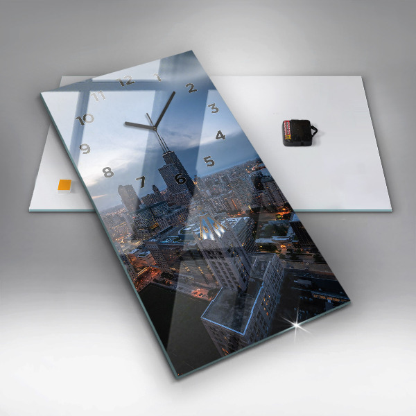 Vertikální nástěnné hodiny Fotografie Chicaga