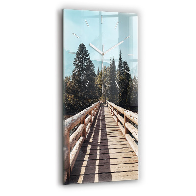 Vertikální nástěnné hodiny Hory v Yellowstonu