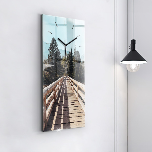 Vertikální nástěnné hodiny Hory v Yellowstonu