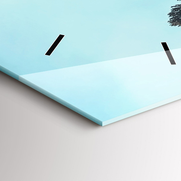 Vertikální nástěnné hodiny Hory v Yellowstonu